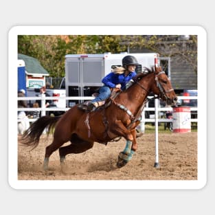 Barrel racing Sticker